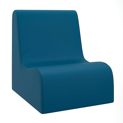 Children's Factory Contour Chair Mix-and-Match Classroom Seating Foam-Filled and Water-Resistant Flexible Seating for Classroom Elementary Size Small Deep Water