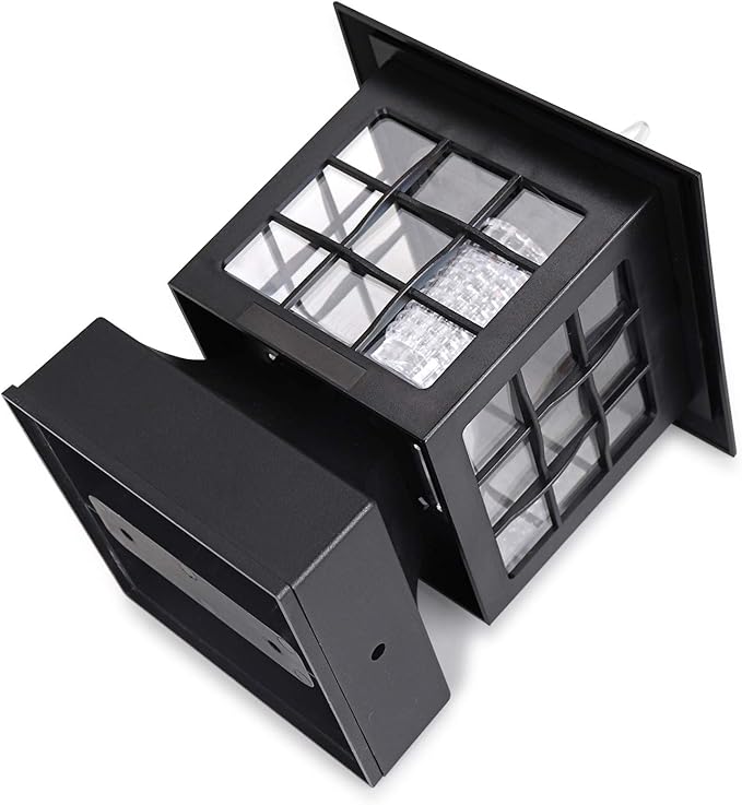 KS101X6AA Solar Post Cap Lights Outdoor for Yard Post Fence Waterproof 20 LUMENS Each 6 Pack