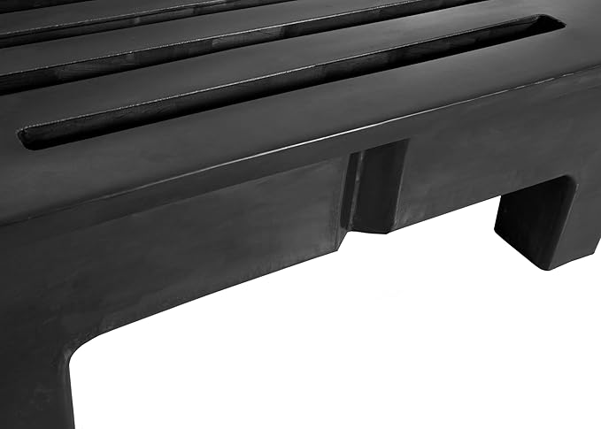 28W-502 Commercial NSF Heavy-Duty Plastic Dunnage Rack 3000 lb. Capacity 60x22x12