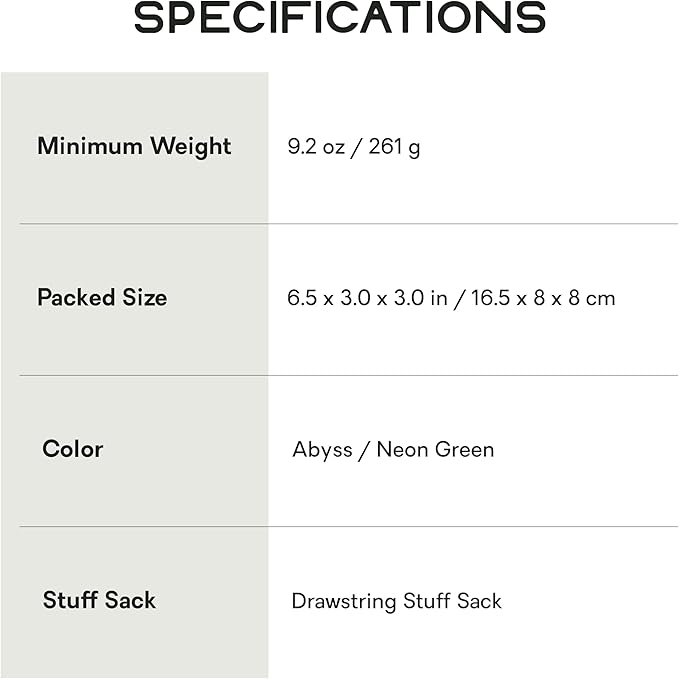 Nemo Equipment Tracer Sleeping Bag Liner