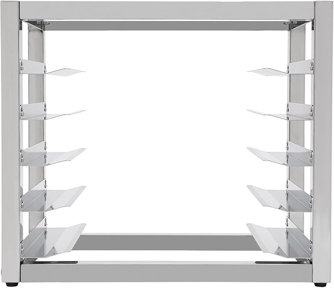 Bun Pan Rack 5 Tier Commercial Tabletop Baking Tray Rack Portable Storage Cooling Shelf Stainless Steel Bun Pan Racks Bread Baking Equipment for Bakery Kitchen Restaurant Cafeteria (5 Tier)