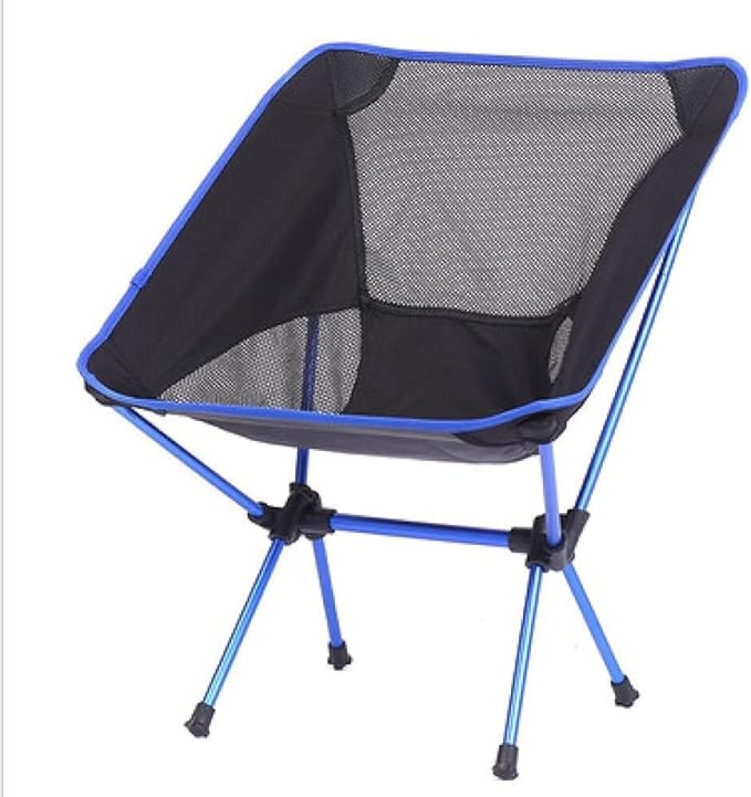 Camping Chair - Folding Outdoor Chair Lightweight Breathable Mesh Portable 230lbs Capacity Ideal(Blue)