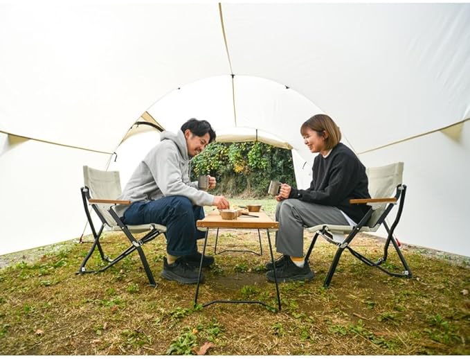 Snow Peak Vault 4 Person Tent Versatile Open Air Shelter Outdoor Adventure Camping Three Seasons Ivory