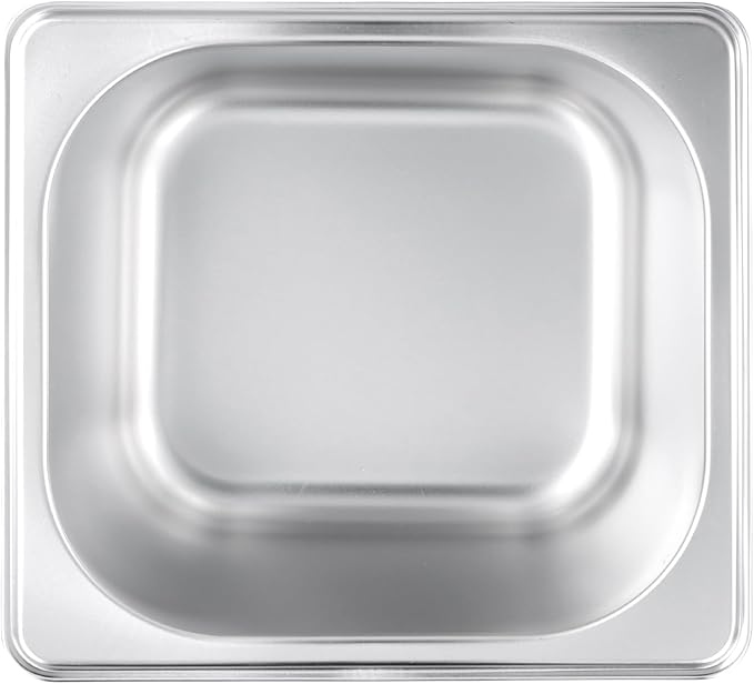 JAPCHET 10 Pack Anti-Jam Hotel Pans 1/6 Size Stainless Steel Steam Table Pan 4 Inch Deep Metal Food Storage Pan for Catering Commercial Kitchen Hotel Restaurant Buffet Supplies