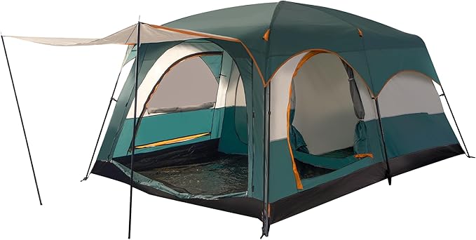 Camping Tent Easy Setup 1-2-8-10 Person Waterproof and Portable Tent for Camping Hiking Outdoor