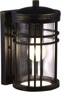 Springdale SPW17049 Clarion Outdoor Wall Sconce Black Gold