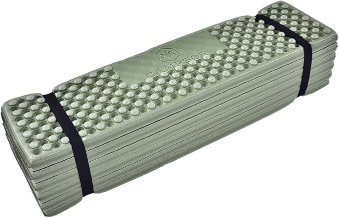 Foam Mat Fold to Fit Folding Equipment Mat Beach Tent Sleeping Pad (Green)