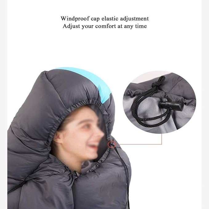Sleeping Bag for Adults and KidsLightweight and Splash-Proof for Hiking Traveling and Outdoor Activities