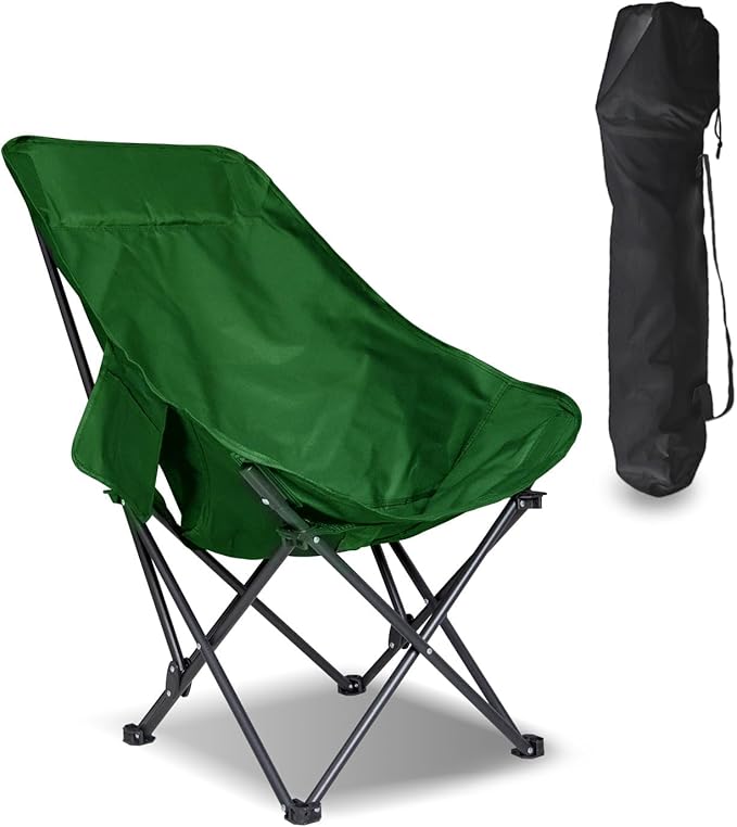 Smartmak Oversize Portable Sauna Chair High Back Quick Folding Chair Adjustable Angle with Storage Bag for 1 or 2 Person Sauna (Coffee)