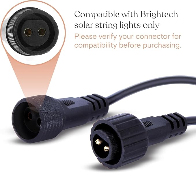 Brightech Ambience Pro Replacement Solar Panel - Compatible ONLY with Brightech 2W Solar-Powered Outdoor String Lights - Commercial Grade - 1 Solar Panel