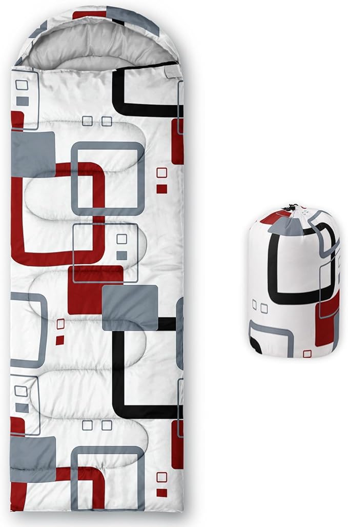 Kids Sleeping Bag for Boys GirlsBohemian Cowboy Print-Lightweight Warm Portable Outdoor Indoor-Waterproof Cold Weather Resistant Sleeping Bag for Camping Hiking