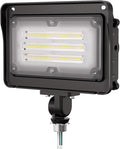 CINOTON Dusk to Dawn LED Flood Light Outdoor 50W 7000LM IP65 Waterproof Security Wall Light Fixture with 180°Knuckle for Warehouse Patio Porch Garage 5000K Daylight AC100-277V