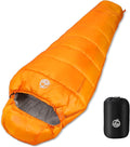Northroad Mummy Sleeping Bag 14-59 ℉ 3-4 Season Warm &amp Cool Weather Summer Spring Fall Lightweight Washable Sleeping Bag for Outdoor Camping Hiking Travel Hunting