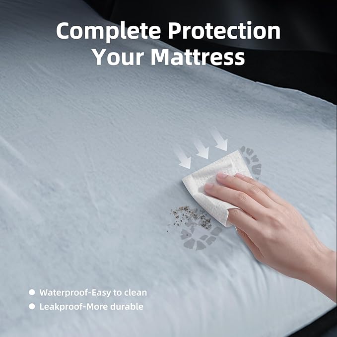 Custom Fit Car Mattress Cover for Tesla Model Y (Havnby Mattress) - Breathable Skin-Friendly Fabric Machine Washable Easy Install &amp Storage 76x52 Inches Car Bed Sheet