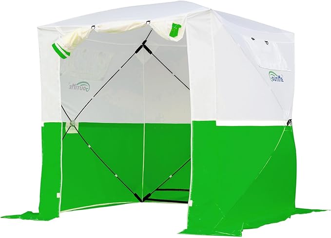 Goutime Professional Work TentInstant Pop-Up Canopy Tent 2x2m Heavy-Duty Portable Shelter for Construction Site Outdoor Workshop Warehouse &amp CampingGreen