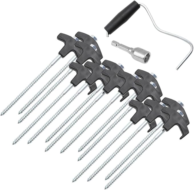 HANABASS 1Set Heavy Duty Tent Stakes for Camping Durable Lightweight Tent Pegs for Securing Tents Awnings and Canopies Reusable Ground Anchors for Outdoor Use