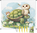 Waterproof Sandproof Beach Blanket 59''×68'' Turtle Polyester Outdoor Picnic Blanket with 4 Stakes &amp Storage Bag for BeachCampingVacation Green