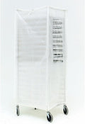 White Pan Rack Cover w/ Zipper 23 x 28 x 62