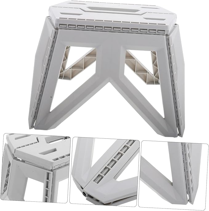 PRETYZOOM Outdoor Folding Stool Compact Camping Chair Portable Folding Seat Step Stool for Adults Boys and Girls