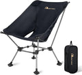 MOON LENCE Camping Chair Plus Upgraded Comfort &amp Size Still Compact and Lightweight Folding Portable Chair for Backpacking &amp Hiking 400Lbs Capacity Gen 3 Plus (Black)