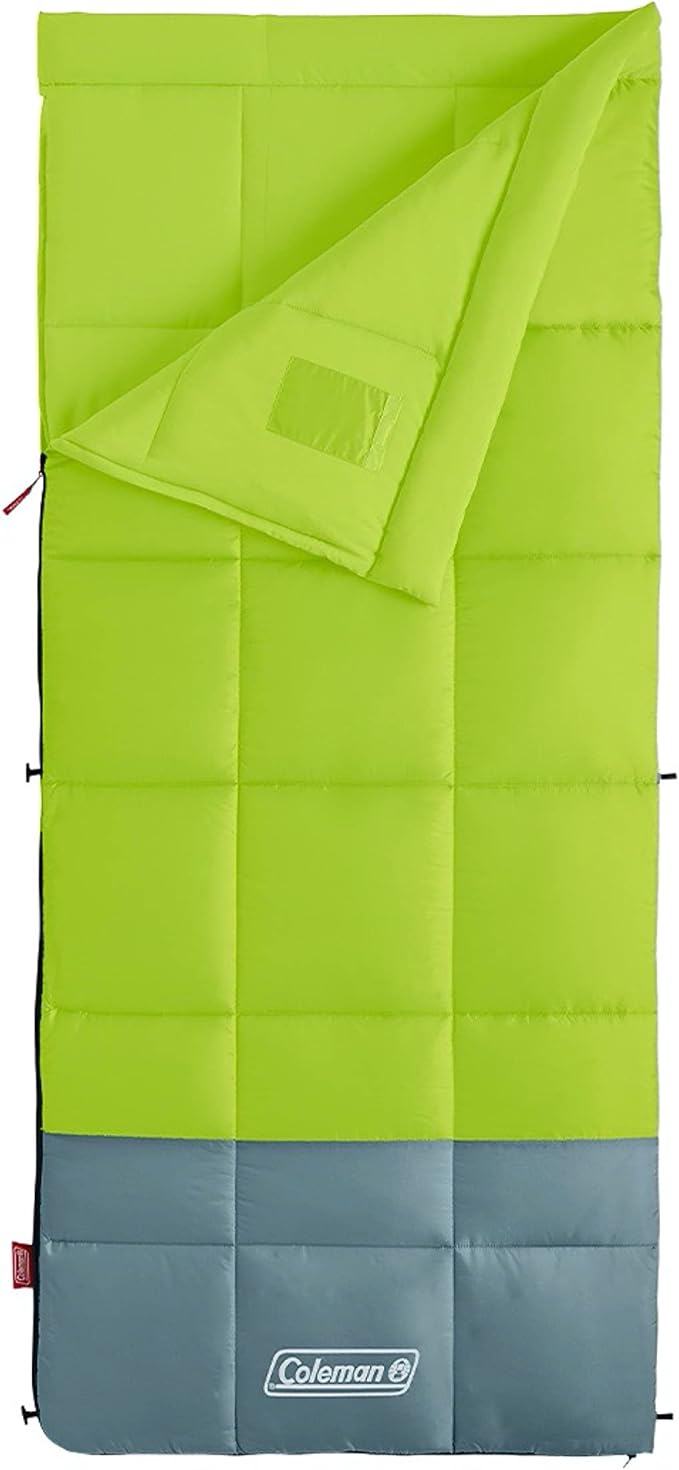 Coleman Kompact Sleeping Bag Indoor/Outdoor Lightweight Sleeping Bag for Adults 20°F/30°F/40°F Options for Camping Hiking Backpacking with Included Compression Sack
