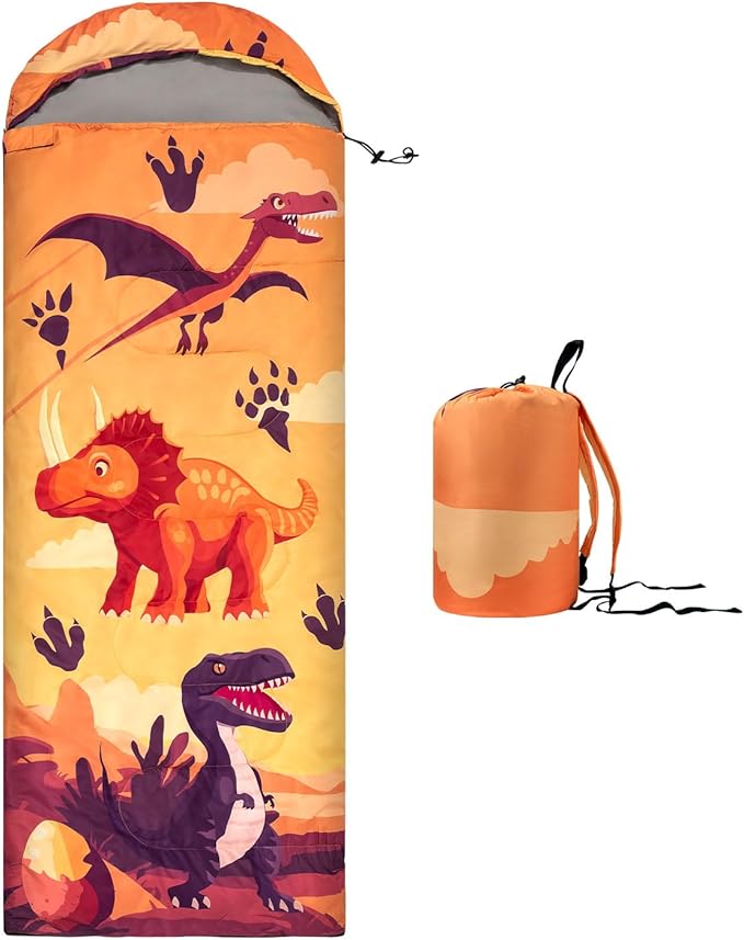 Kids Sleeping Bag for Camping - Lightweight 3 Season Backpacking Sleeping Bag Compact Child Sleeping Bag for Girls and Boys Waterproof Youth Sleeping Bag for Outdoor by Croosseoutdoors