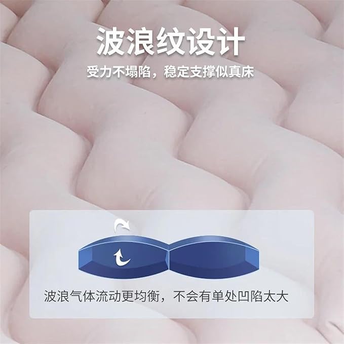 Camping Inflatable Mattress Car Back Seat Inflatable Bed Multifunctional Outdoor Air Cushion Flocked PVC Material Mattress 175x70cm Portable Folding Bed