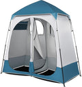 VINGLI 2 Room Shower Tent 7.5 FT Instant Pop Up Shelter with Carrying Bag Privacy Changing Room TentPerfect for Portable Toilet Camping Dressing Outdoor Indoor Easy Set Up