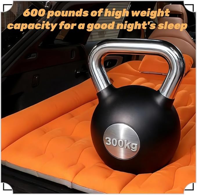 Car Air Mattress for Abarth 124 GT 2018 2019Air Mattress Back Seat Camping Bed Thickened Car Sleeping Pad for Travel Portable Car Bed Anti-Leakage Quick Easy Set-UpC