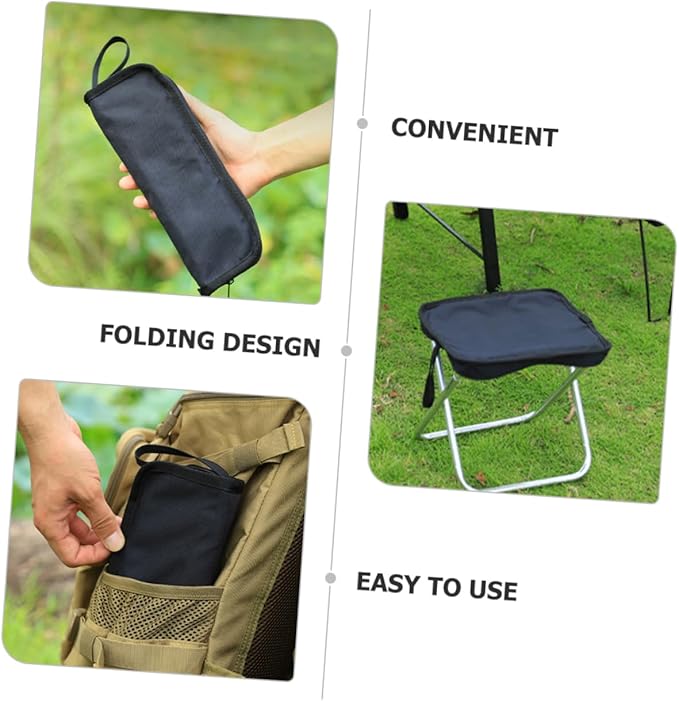 Folding Camping Chair Portable Stool Lightweight Comfortable Bench for Adults Multi-Purpose