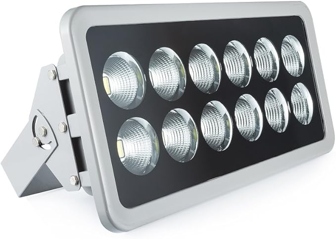 600W LED Flood Light Super Long Distance Bright Daylight White LED Security Flood LightsWaterproof IP66 for Parking Lot Garden Football Basketball Court