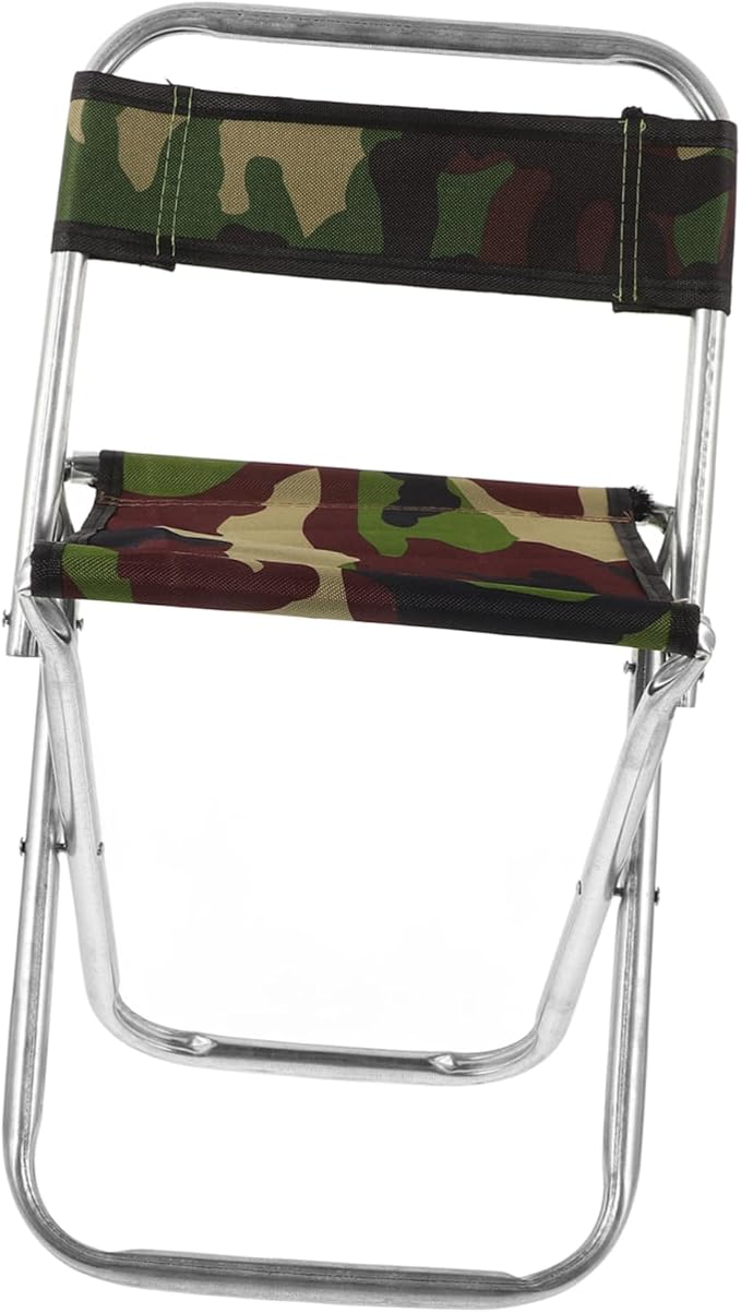 Portable Folding Stool Large Size Fishing Chair Camping Accessory Durable and Comfortable Random Color