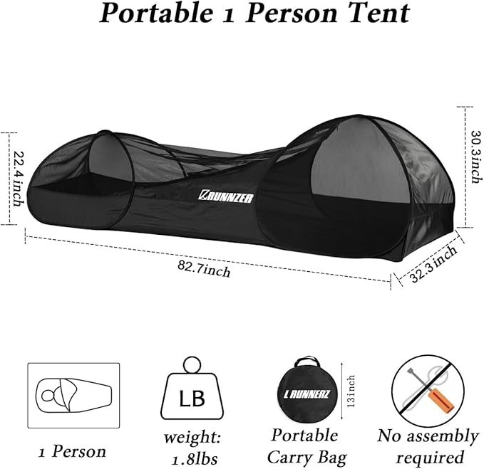 Single Person Pop Up Tent 1 Person Mosquito Net Tent