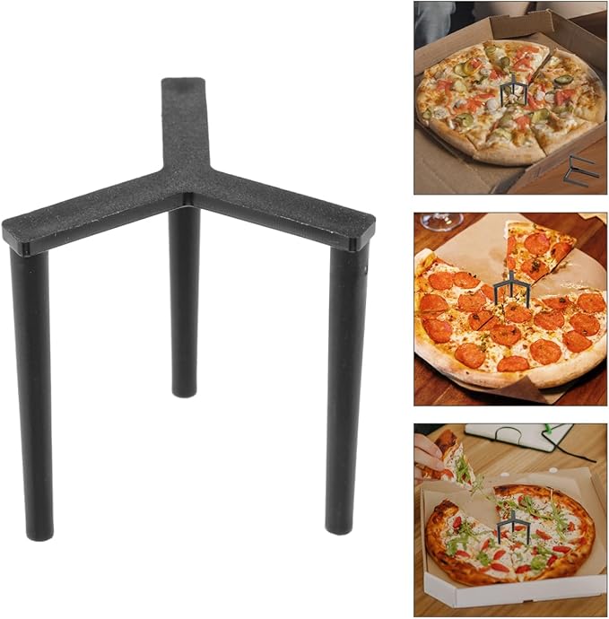 GLEAVI Pizza Stand Tripod Protectors 200Pcs Reusable Plastic Pizza Saver for Takeaway Preventing Sticking and Crushing Serving Rack