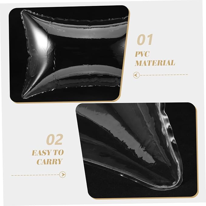Mobestech 2pcs Camping Accessories Bolster Pillow Portable Inflatable Pillow Insert for Outdoor Travel Car Plane