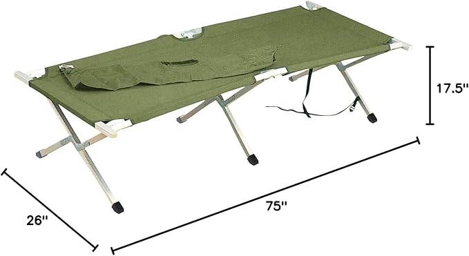 Rothco Folding Cot - Durable Comfort for Camping and Emergencies