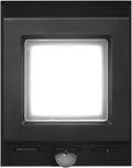 Globe Electric 110-Degree 15W Slim Black 500-1000-1500 Lumens Hardwired Motion Activated Outdoor Integrated LED Security Light Outdoor Outside House Lights