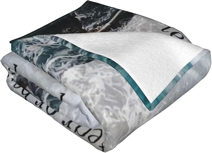 50X40 Deuteronomy 31 ：6 Lightweight Flannel Blanket - Soft and Breathable Polyester Suitable for Travel Camping and Home Decoration