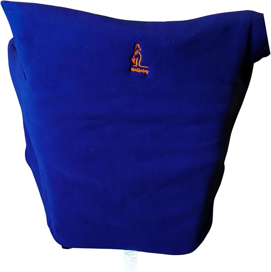 Insulated Sideline Blanket Insulated Polar Fleece and 3M™ Thinsulate™ Fully Enclosed Chair Blanket for Camping and Outdoor Sports Events (Blue Polar Fleece)