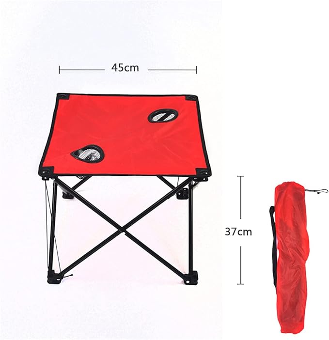 Folding Table Folding Table Waterproof Canvas Beach Table for Outside with 2 Cup Holders &amp Bags for Camping Portable Camping Table Folding Picnic Tables Portable Folding Camping Table