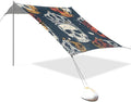 Beach Tent Sun Shelter Tie-dye Skull with Crown Lightweight &amp Easy Setup Beach Shade Canopy for Camping Fishing