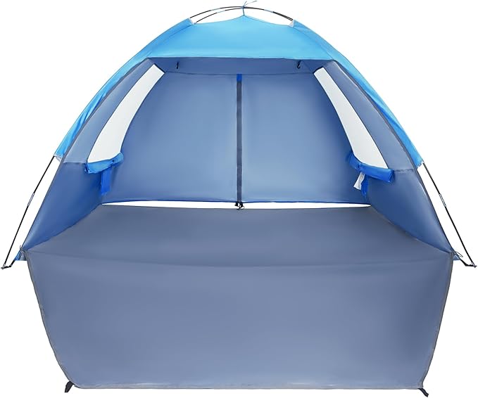 CAMEL CROWN Beach Tent UPF 50+ Sun Shelter for 2/3/5/6 Person Lightweight Portable Sun Shade with Sand Anchor Family Beach Day &amp Outdoor Adventures
