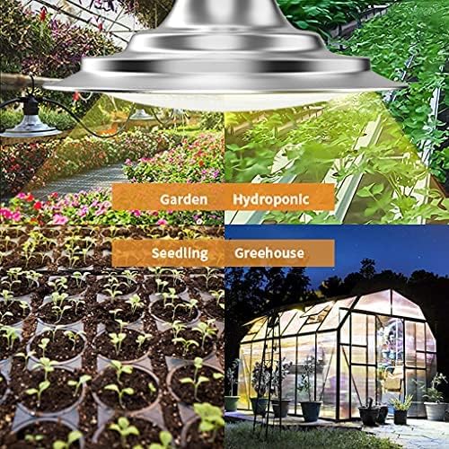 Espird Outdoor LED Grow Lights for Greenhouse 6-Light Waterproof String Grow Light Full Spectrum LED Plant Grow Light Lamp Waterproof Greenhouse Grow Lights for Seedling Veg Flower