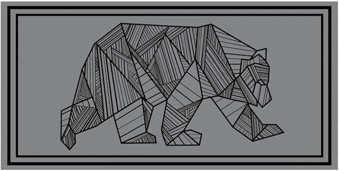Kuma Outdoor Gear Mountain Wilderness Mat 18''x9'' Black/Grey