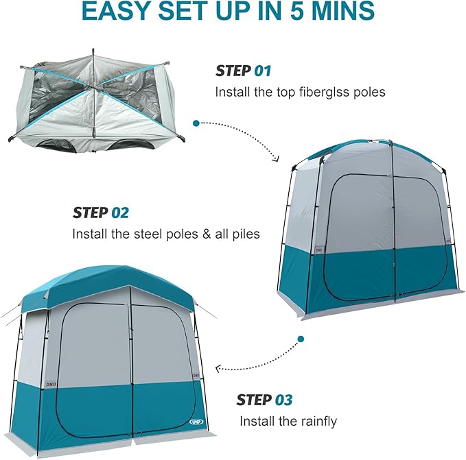 Shower Tent Outdoor Camping Privacy Shelter-Dressing Changing Room-Portable Toilet Tent for Hiking Sun Shelter Picnic Fishing