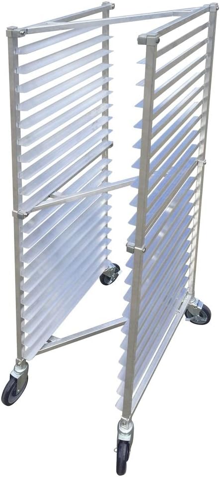 HUBERT Nesting Bun Pan Z-Rack for 20 Pans Aluminum 20 1/4 L x 26 W x 70 1/2 H