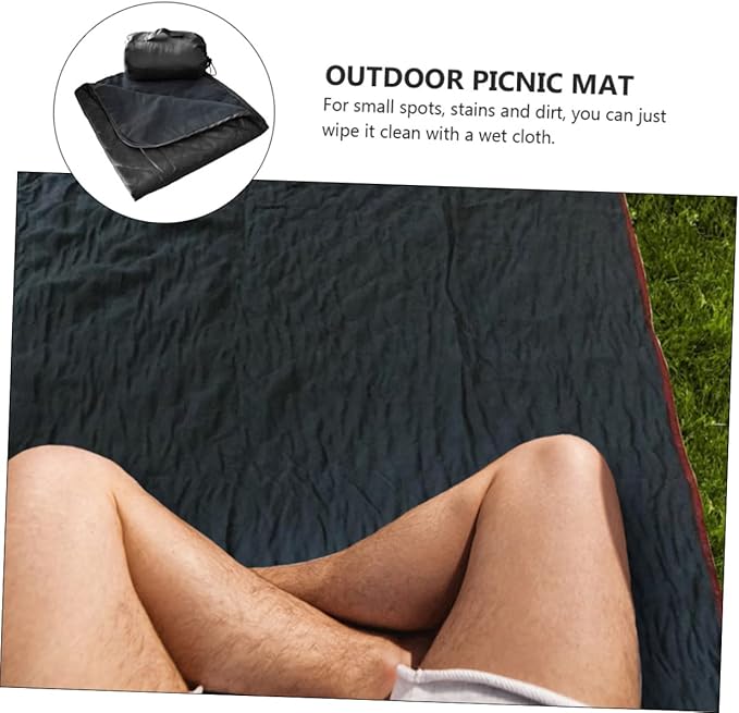 SUPVOX Fleece Blanket for Outdoor Camping Picnics and Beach Use Lightweight Sandproof Comfortable Mat for Convenient Transportation and Storage