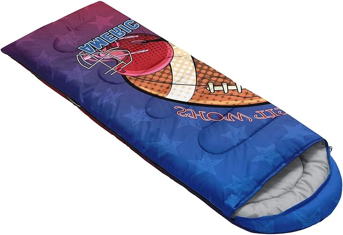 Kids Sleeping Bag for Boys GirlsCute Puppy Print-Lightweight Warm Portable Outdoor Indoor-Waterproof Cold Weather Resistant Sleeping Bag for Camping Hiking