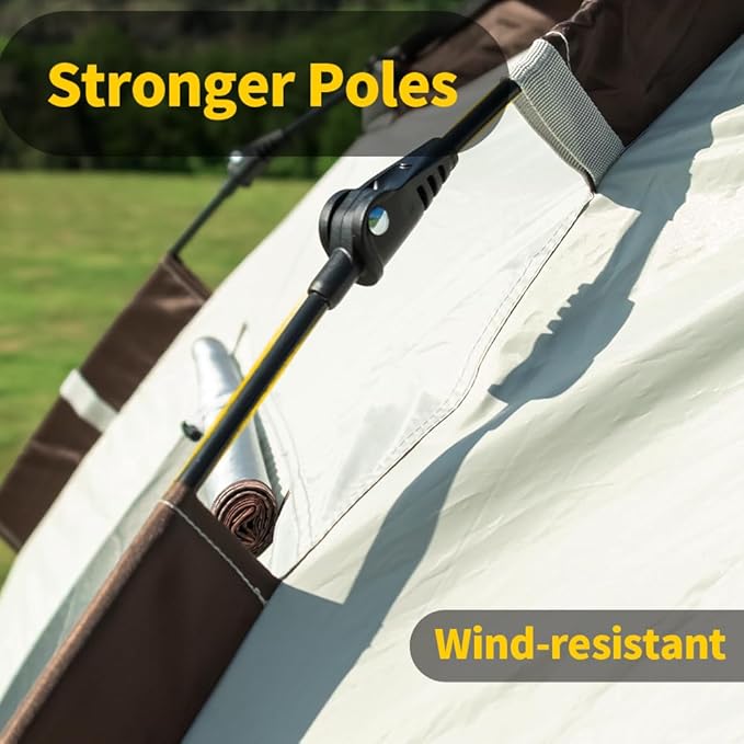 Camping Tent with Instant Setup Waterproof Tent 1-2 Person Easy Quick Setup Dome Family Tents for Camping