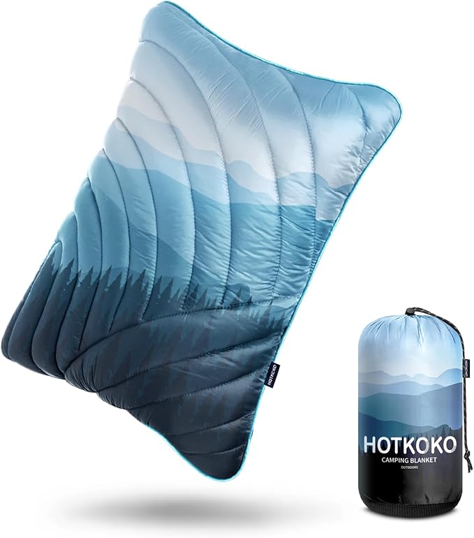 Camping PillowSupportive Compressible Travel Pillow Large Size Lightweight Camp Pillow with Storage Bag for CampingHikingBackpackingAirplane